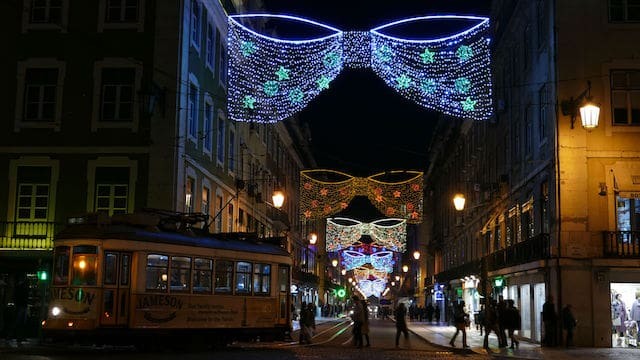 Luzes de Natal em Lisboa