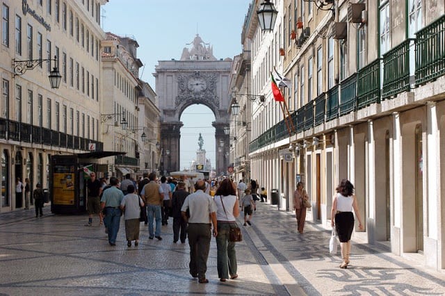 Rua Augusta em Lisboa