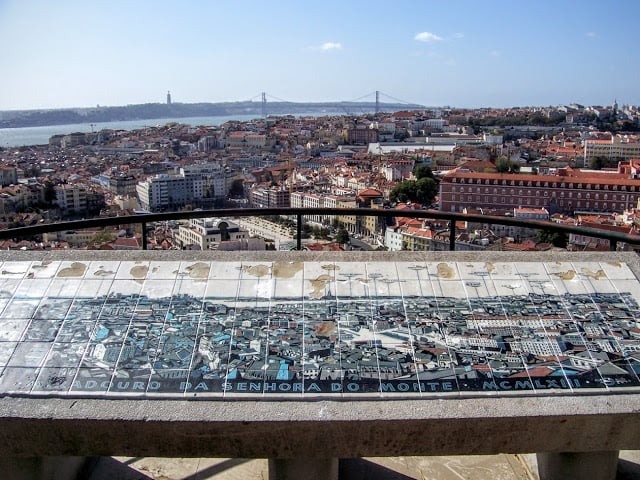 Miradouro da Senhora do Monte em Lisboa