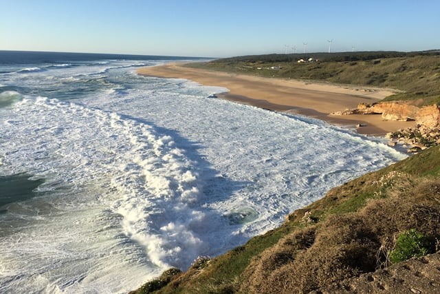 Praia do Norte na Nazaré