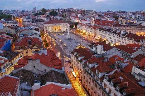 Vista aérea de Lisboa