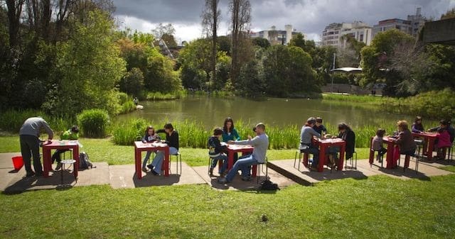 Atividades no Jardim da Fundação Calouste