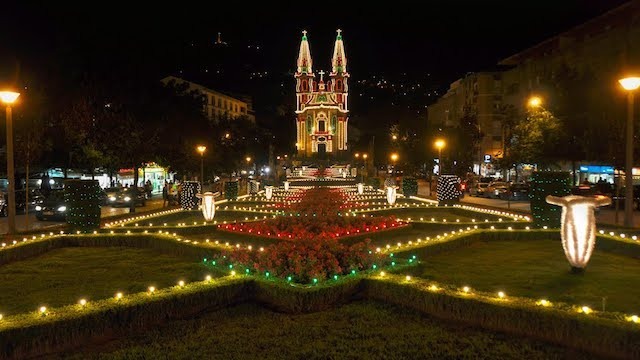 Iluminação da Igreja Nossa Senhora da Consolação em Guimarães