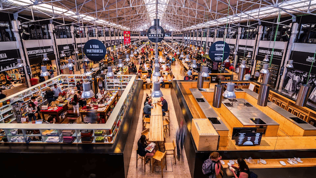 Postos e restaurantes do Mercado da Ribeira