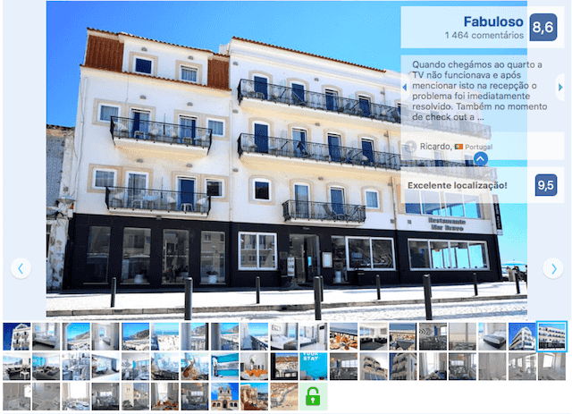 Hotel Mar Bravo em Nazaré