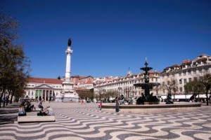 Praça do Rossio em Lisboa