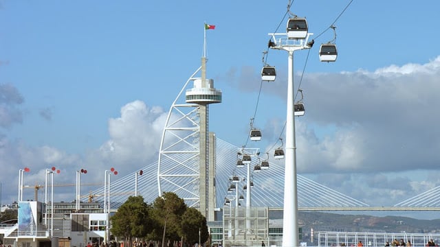 Subir no Teleférico de Lisboa