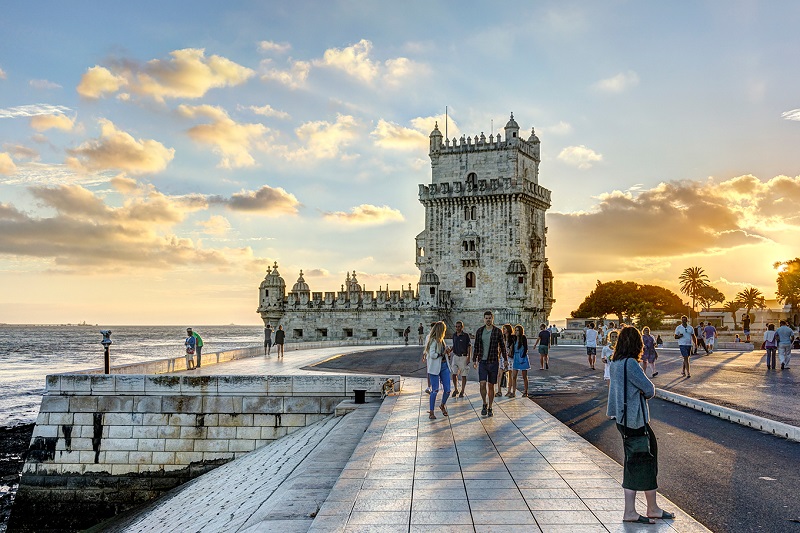 Exterior da Torre de Belém em Lisboa