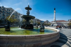 Fonte da Praça do Rossio em Lisboa