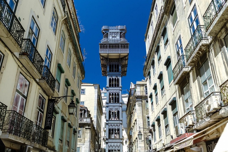 Elevador Santa Justa no Chiado