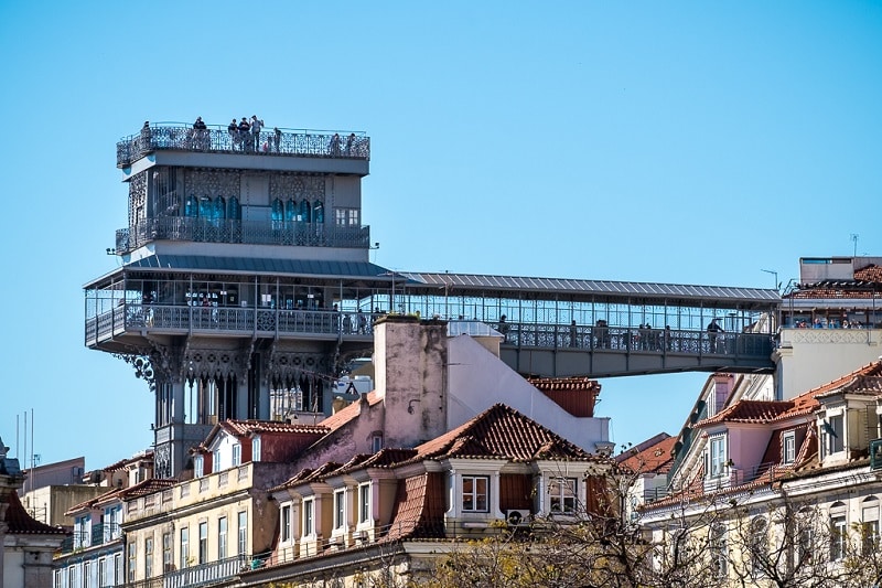 Elevador de Santa Justa em Lisboa