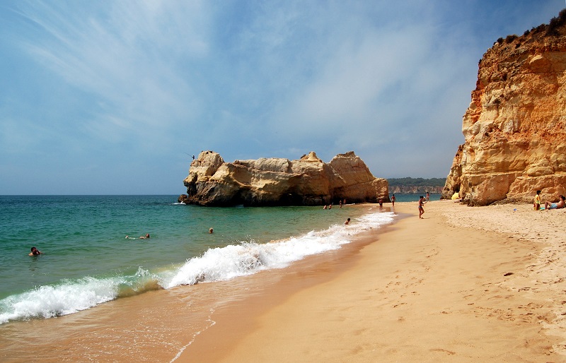 Praia da Rocha no Algarve