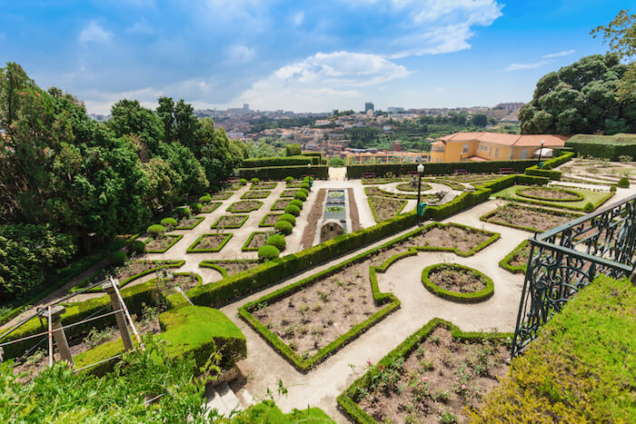 Jardins do Palácio de Cristal no Porto