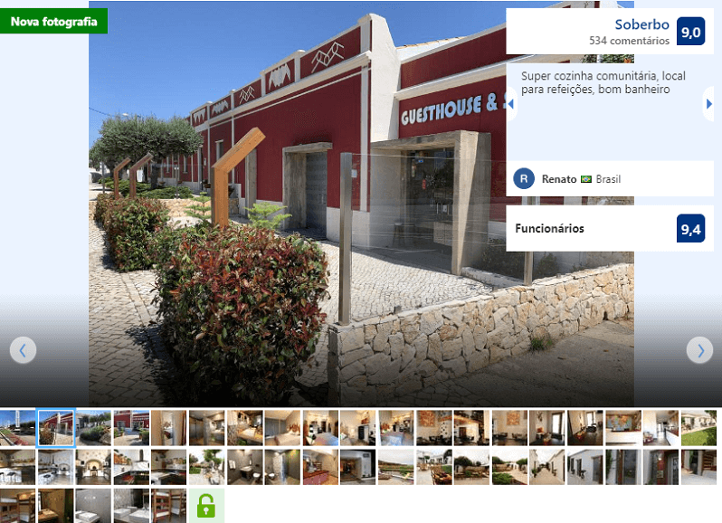 Fachada do hostel Lost & Found em Albufeira