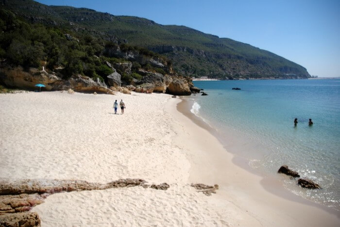 Areal da Praia dos Coelhos em Setúbal