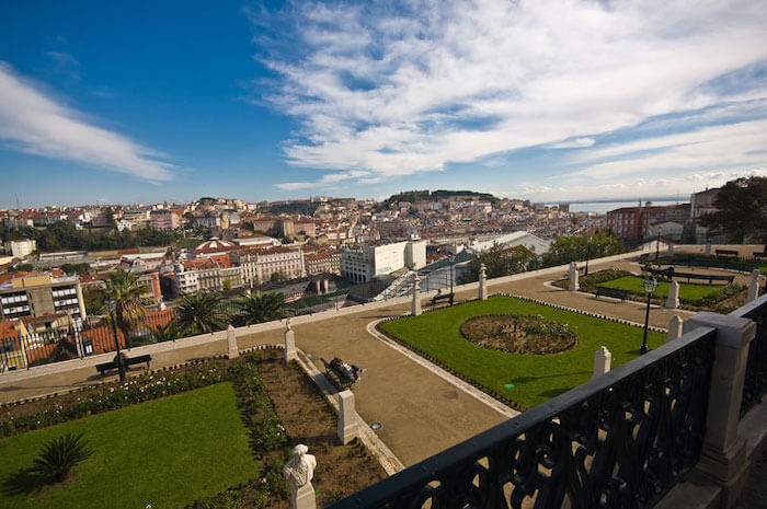 Jardim de São Pedro de Alcântara em Lisboa