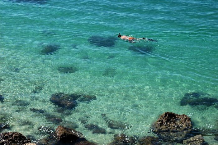 Mar da Praia de Galapinhos em Setúbal