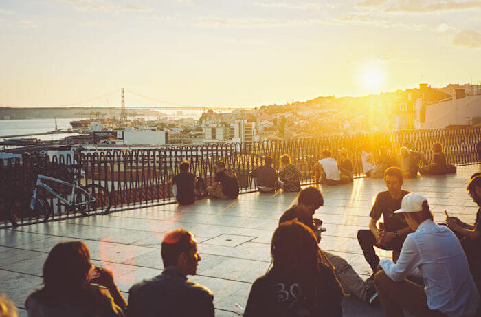 Miradouro de Santa Catarina em Lisboa