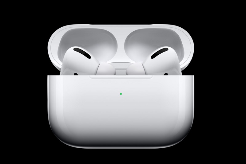 AirPods Pro na caixa recarregável 