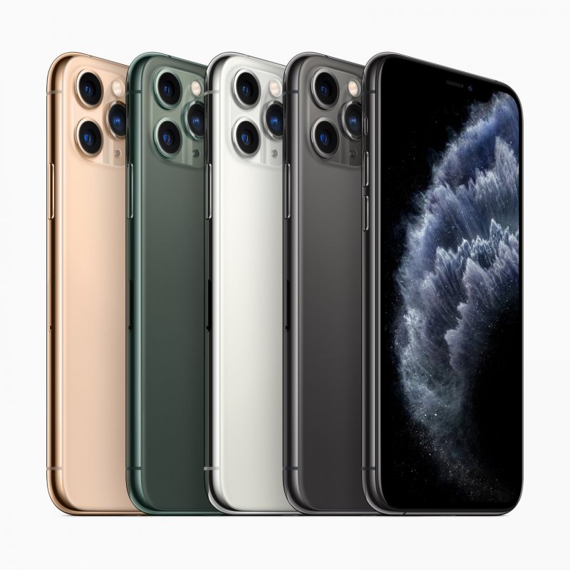 Cores disponíveis do iPhone 11 Pro Max