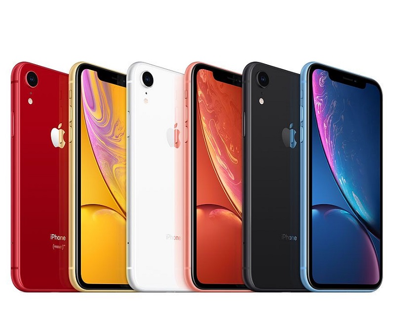 Cores disponíveis do iPhone XR