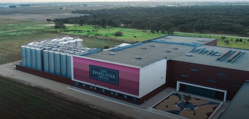 Vinícola Casa Ermelinda Freitas em Setúbal vista de cima