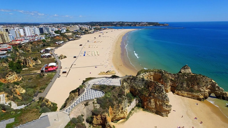 Praia da Rocha vista de cima