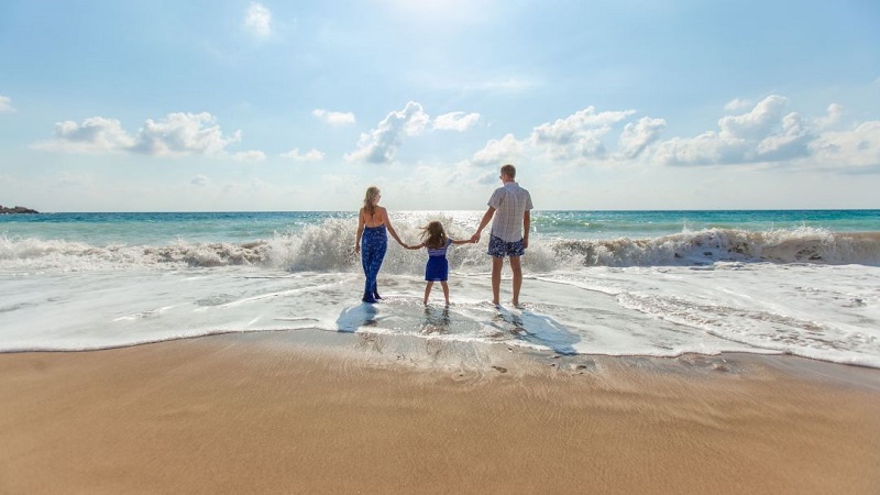 Famílias no Algarve