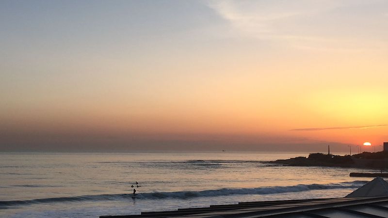 Praia de Carcavelos em Lisboa